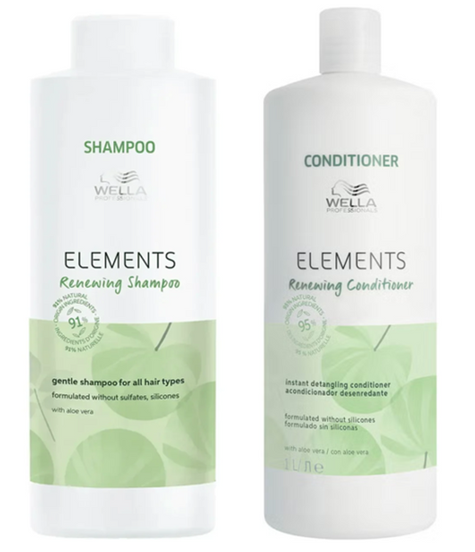 Wella Elements Renewing Shampoo & Conditioner Duo 1000ml