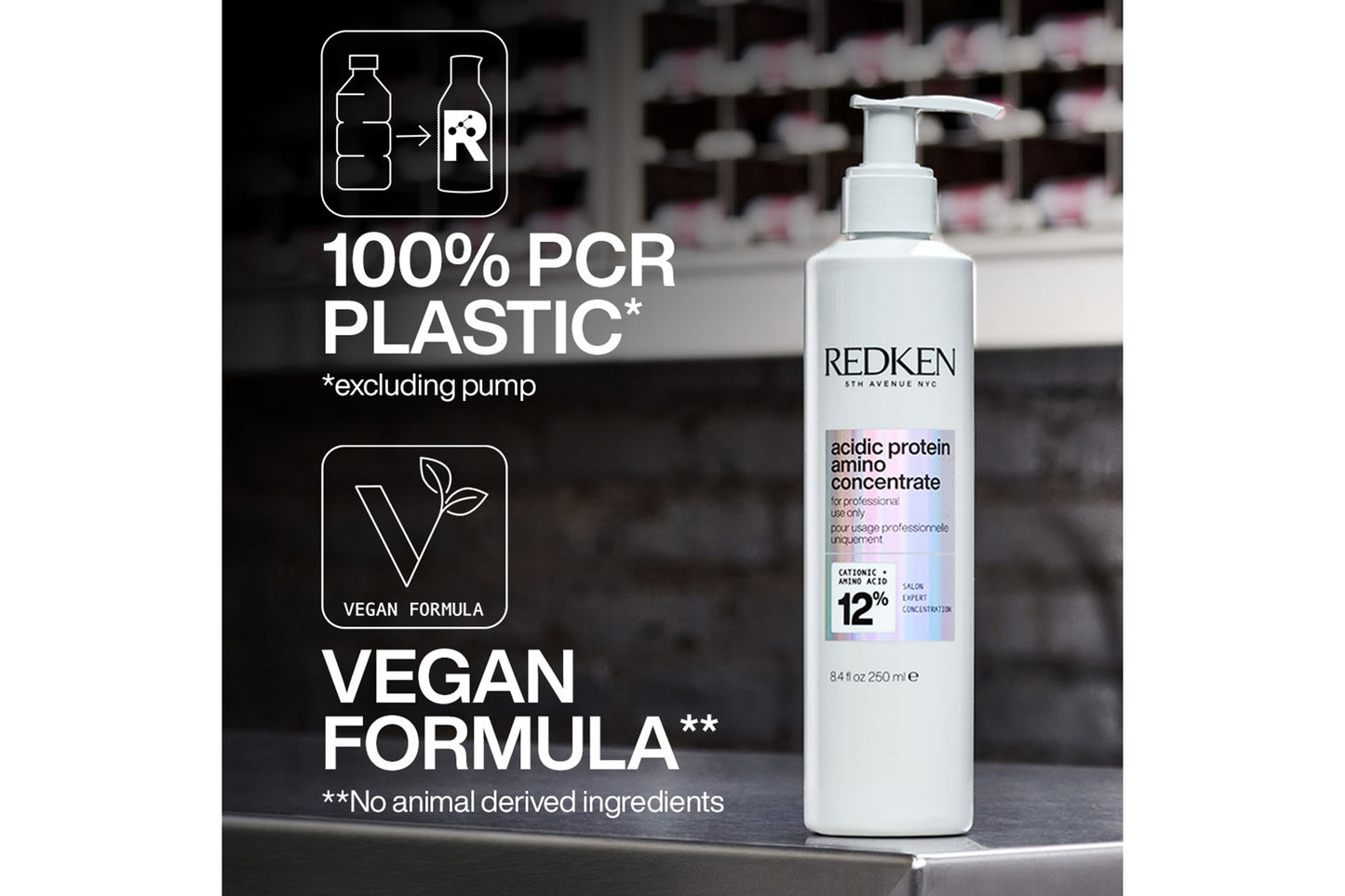 Redken Acidic Protein Amino Concentrate 250ml - Salon Warehouse