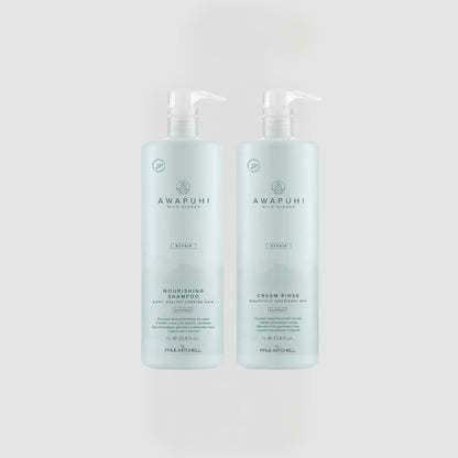 Paul Mitchell AWAPUHI Wild Ginger Nourishing Shampoo & Cream Rise Conditioner Duo 1000ml - Salon Warehouse