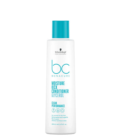 Schwarzkopf Professional Bonacure Clean Performance Hyaluronic Moisture Kick Conditioner 200ml - Salon Warehouse