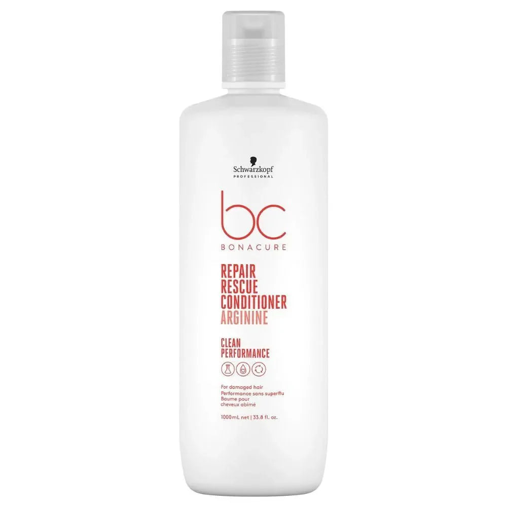 Schwarzkopf Professional BC Clean Performance Repair Rescue Shampoo & Conditioner 1000ml Duo - Salon Warehouse 