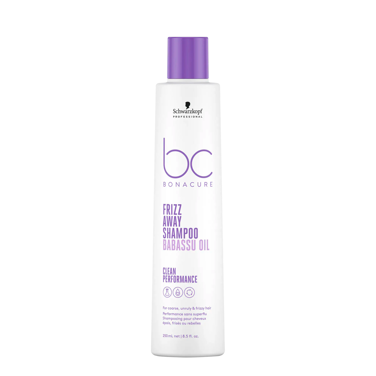 Schwarzkopf Professional Bc Bonacure Clean Performance Frizz-Away Shampoo 250ml & Conditioner 200ml Duo - Salon Warehouse 