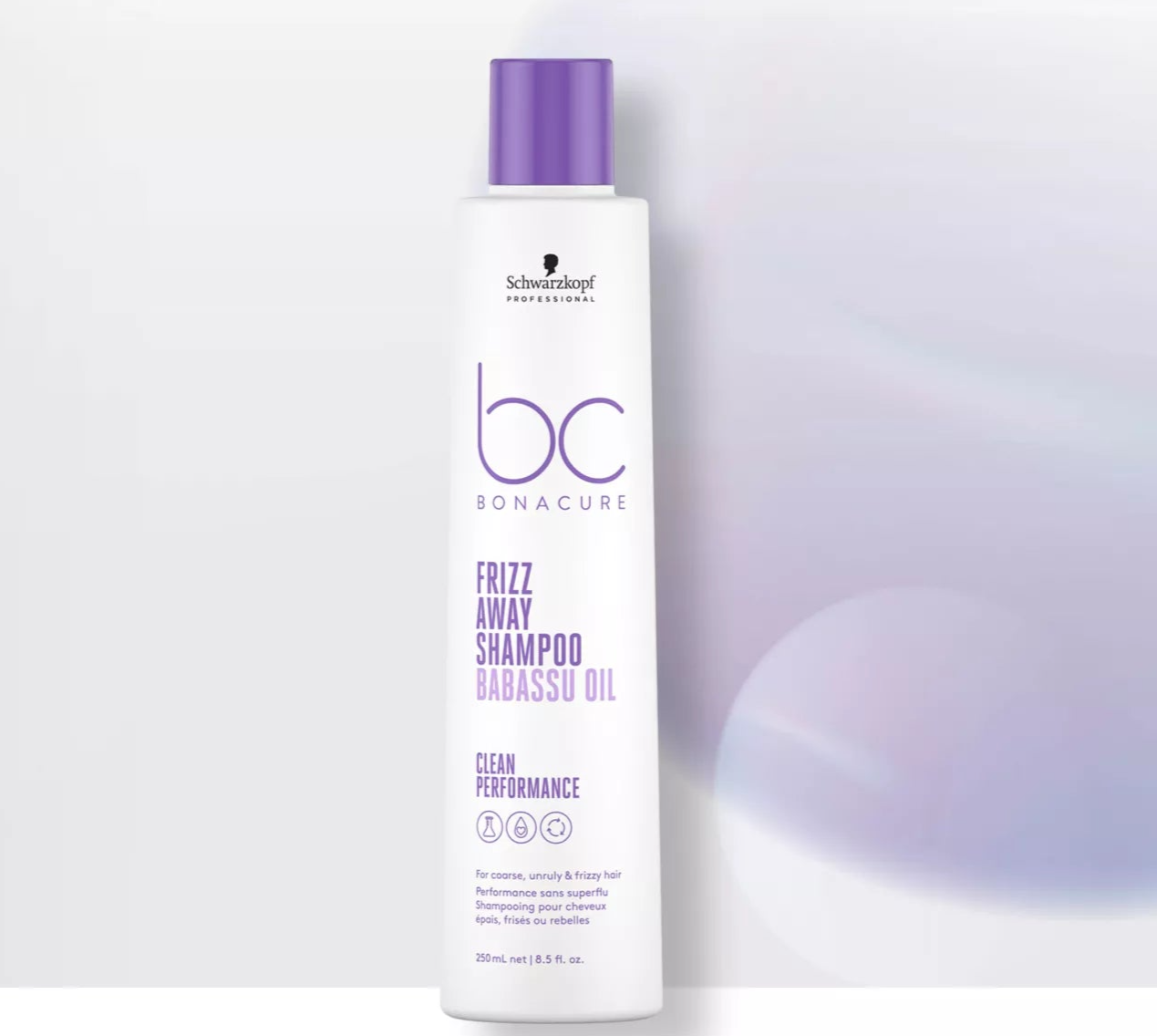 Schwarzkopf Professional Bc Bonacure Clean Performance Frizz Away Shampoo 250ml- Salon Warehouse 