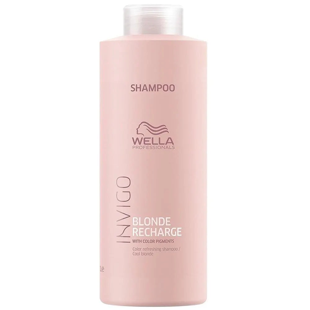 Wella Professionals Invigo Blonde Recharge Color Refreshing Shampoo 1000ml - Salon Warehouse