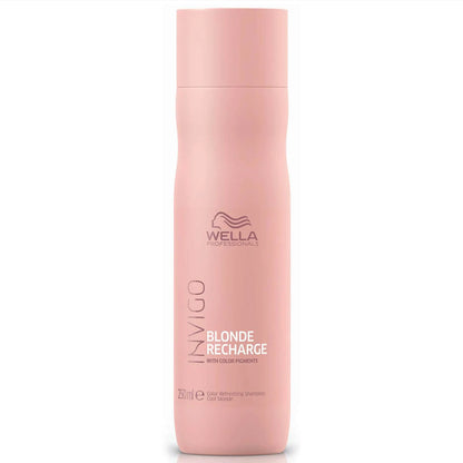 Wella Professionals Invigo Blonde Recharge Color Refreshing Shampoo 250ml - Salon Warehouse