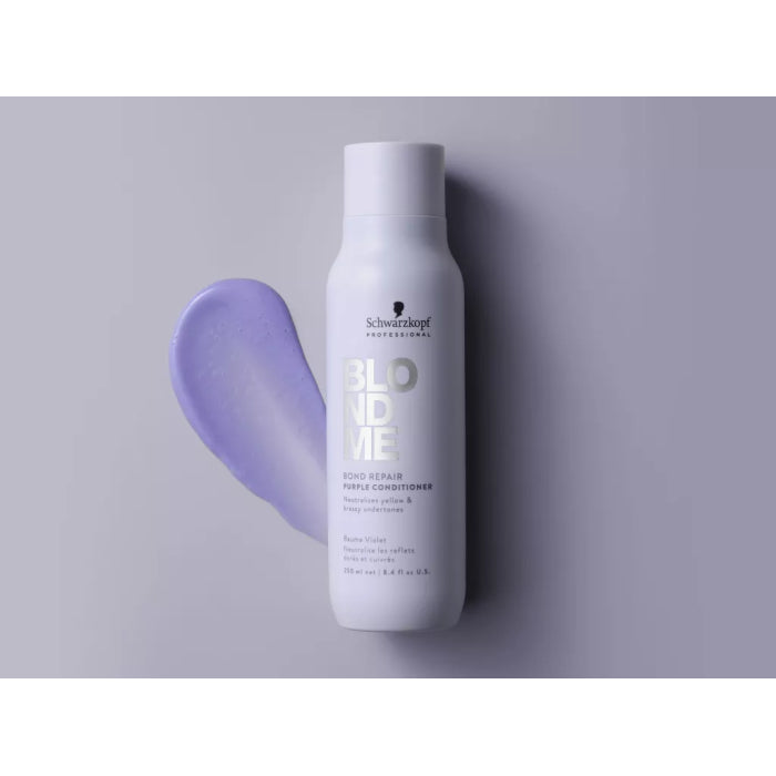 Schwarzkopf Professional BlondMe Bond Repair Purple Conditioner 250ml - Salon Warehouse 