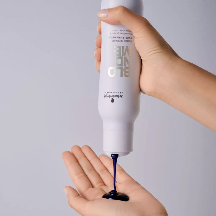 Schwarzkopf Professional BlondMe Bond Repair Purple Shampoo & Conditioner 300ml Duo - Salon Warehouse 