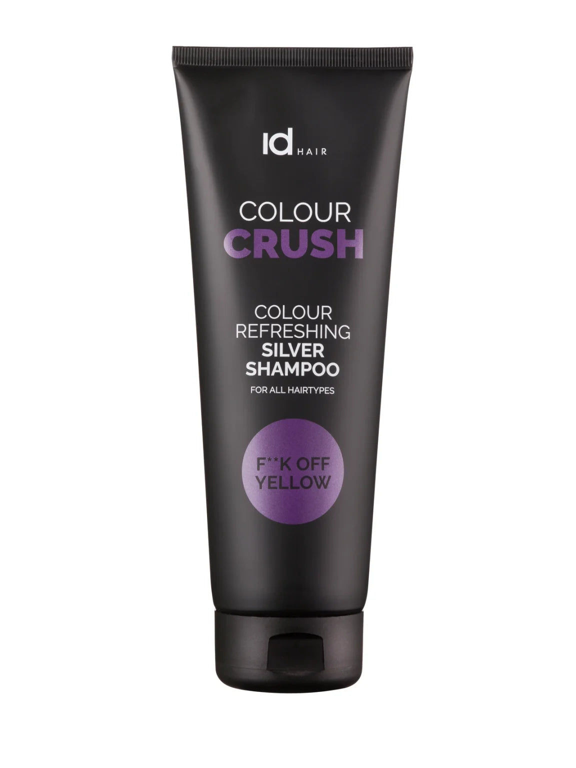 idHAIR Colour Crush Silver Shampoo F**K Off Yellow 250ml - Salon Warehouse