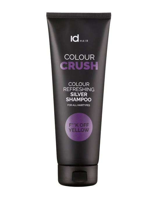 idHAIR Colour Crush Silver Shampoo F**K Off Yellow 250ml - Salon Warehouse