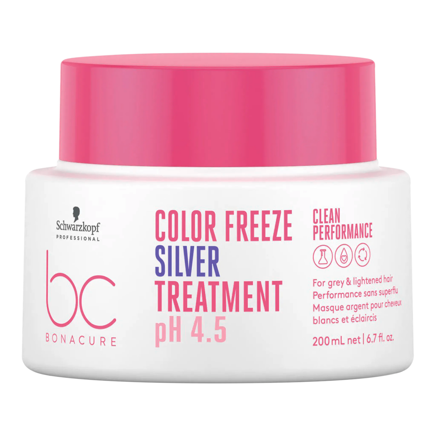 Schwarzkopf Professional Bonacure Clean Performance Sliver Color Freeze Treatment 200ml - Salon Warehouse