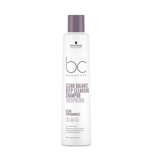 Schwarzkopf Professional Bonacure Clean Performance Deep Cleansing Shampoo 250ml - Salon Warehouse 