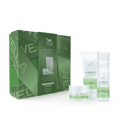 Wella Professionals Elements Renewing Shampoo, Conditioner & Mask Trio Gift Pack - Salon Warehouse