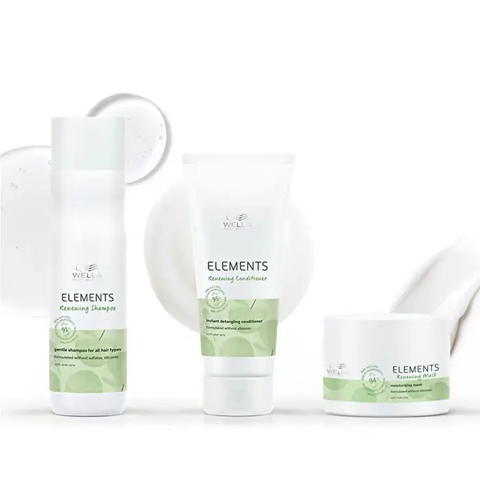 Wella Professionals Elements Renewing Shampoo, Conditioner & Mask Trio Gift Pack - Salon Warehouse