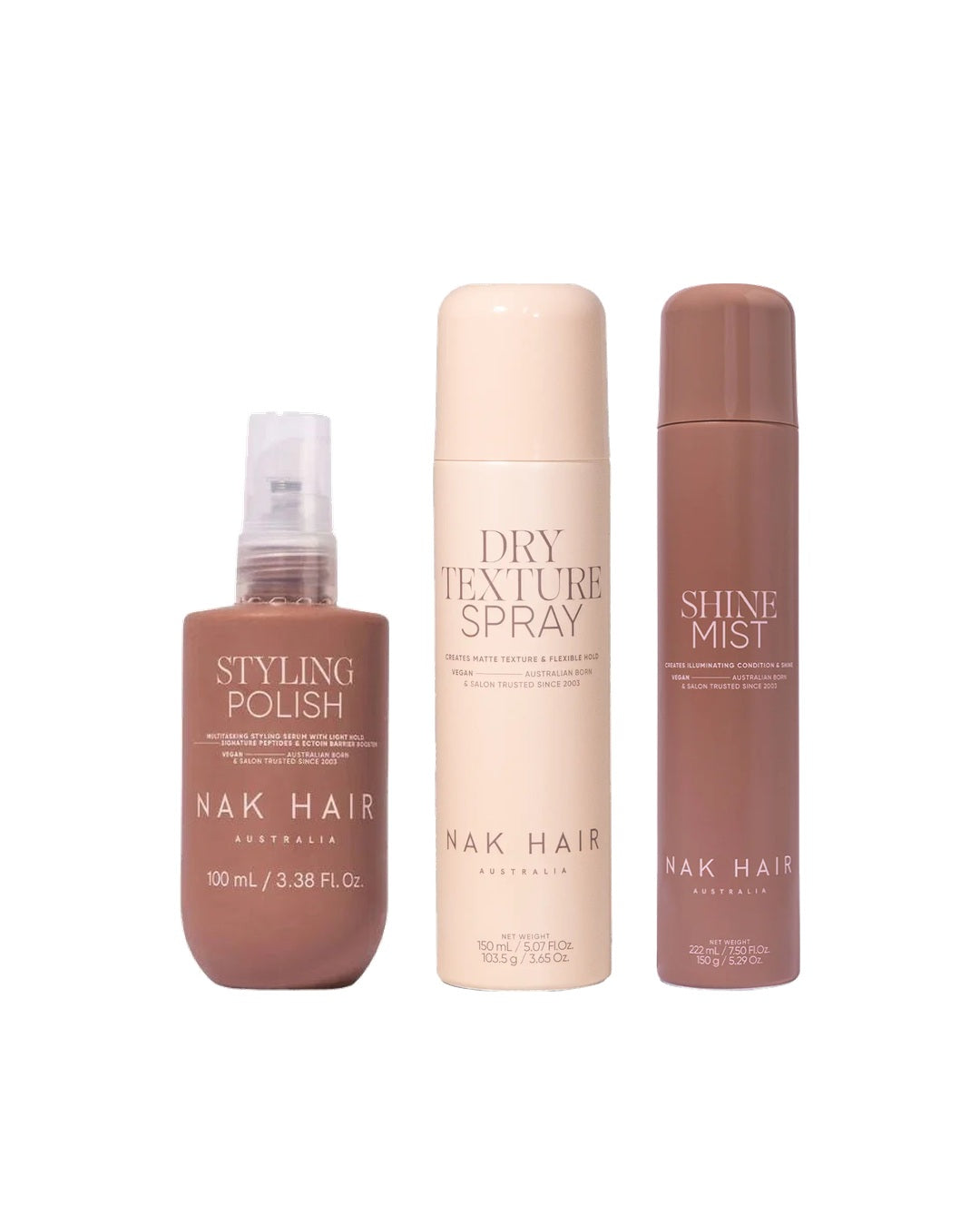 NAK Signature Finishing Trio group shot