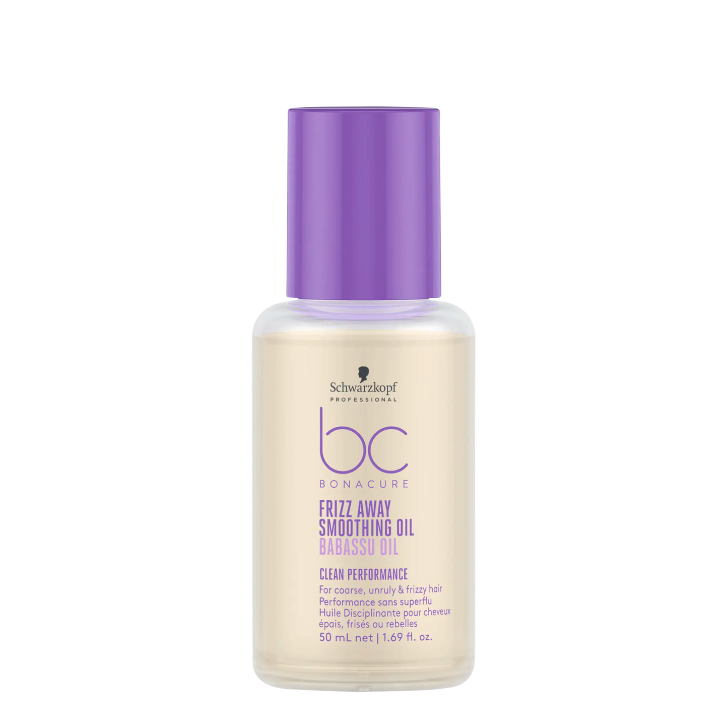 Schwarzkopf Professional BC Clean Performance Frizz Away Smoothing Oil 50ml - Salon Warehouse