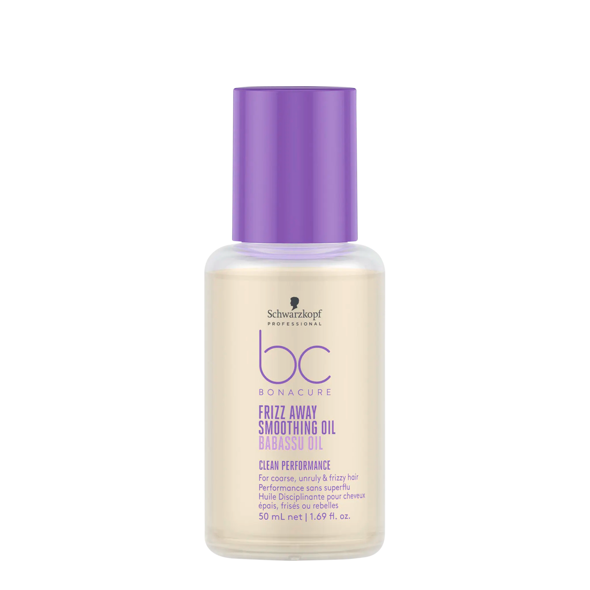 Schwarzkopf Professional BC Clean Performance Frizz Away Smoothing Oil 50ml - Salon Warehouse