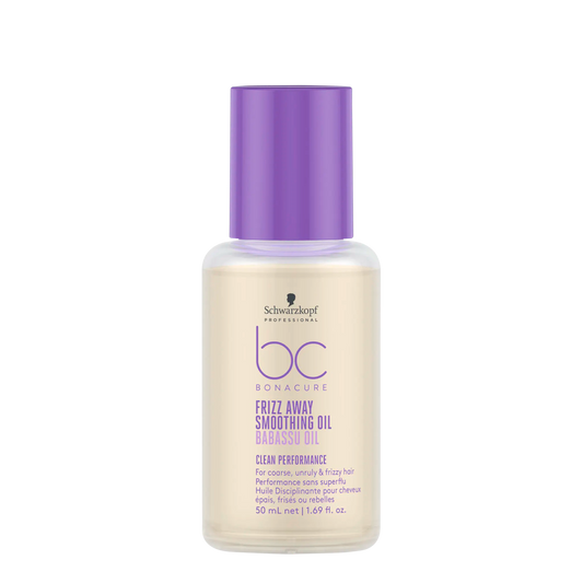 Schwarzkopf Professional BC Clean Performance Frizz Away Smoothing Oil 50ml - Salon Warehouse