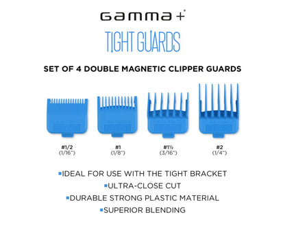 Gamma+ Double Magnetic Guards for Clippers (Set of 4)