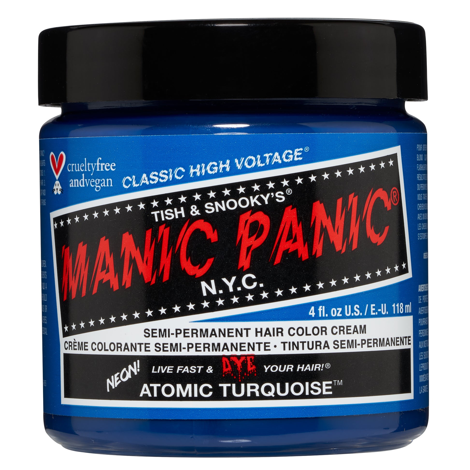 Manic Panic Atomic Turquoise Jar 118ml - Salon Warehouse