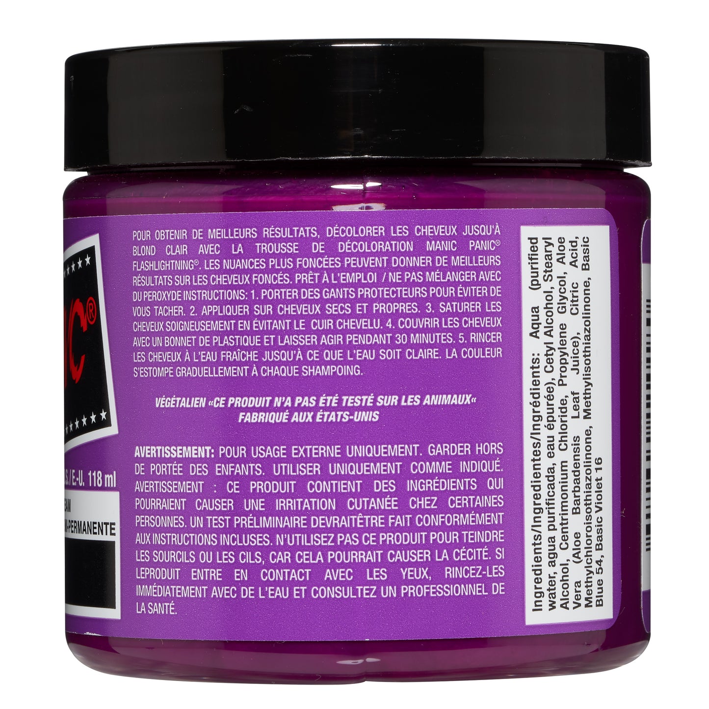 Manic Panic Mystic Heather Jar 118ml - Salon Warehouse