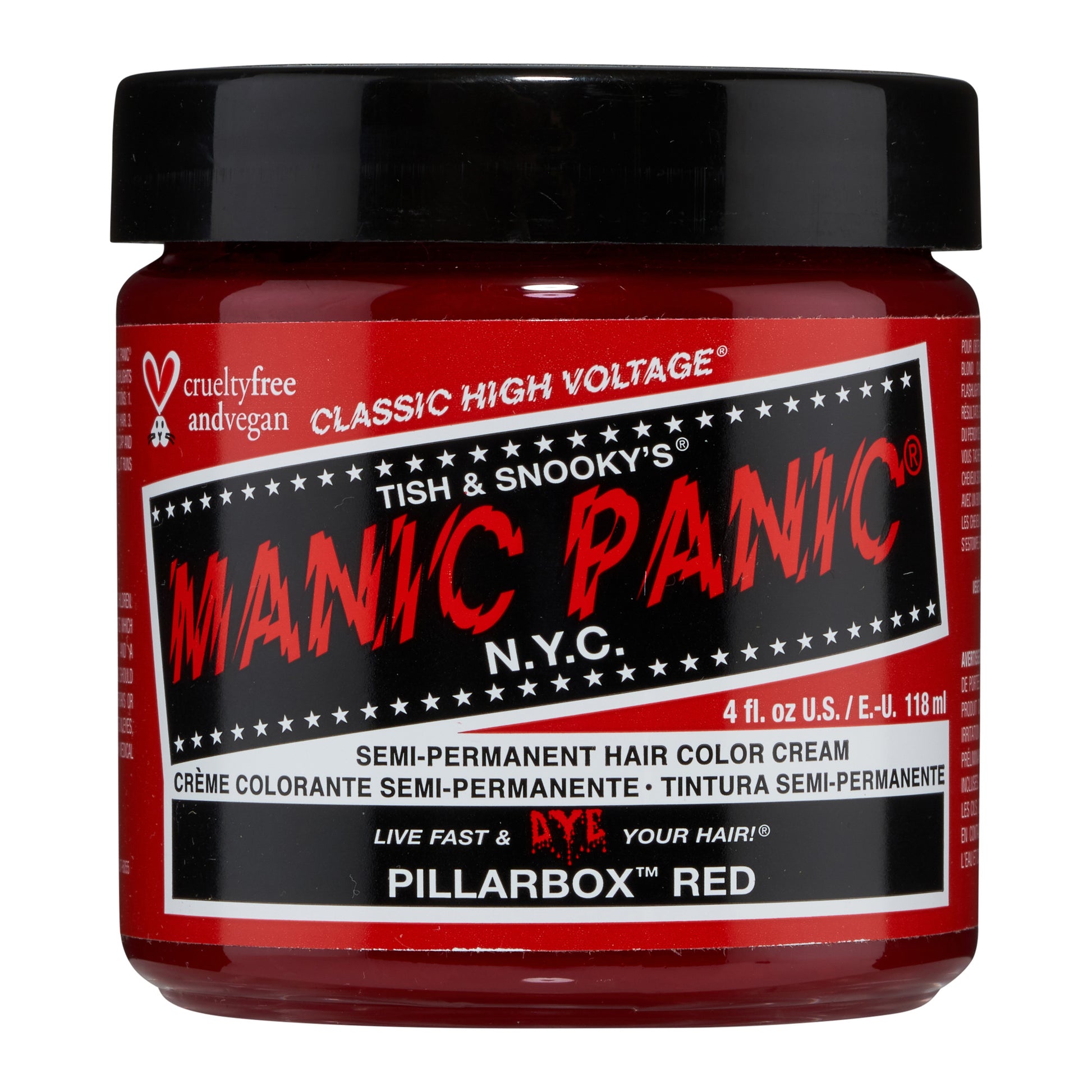 Manic Panic Pillarbox Red Jar 118ml - Salon Warehouse