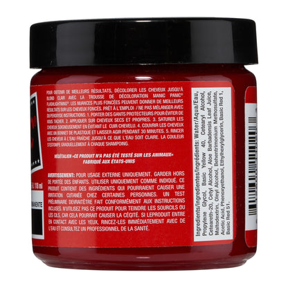 Manic Panic Pillarbox Red Jar 118ml - Salon Warehouse