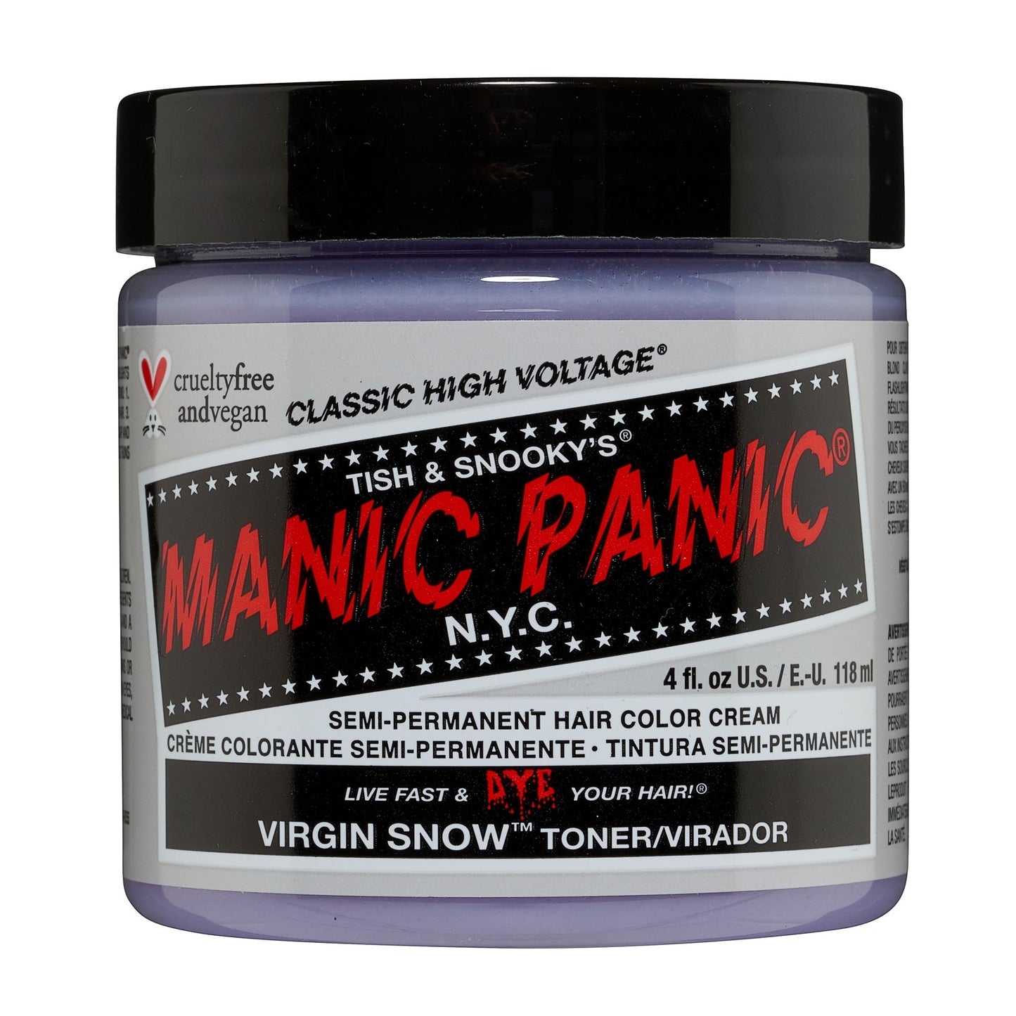 Manic Panic Virgin Snow Jar 118ml - Salon Warehouse