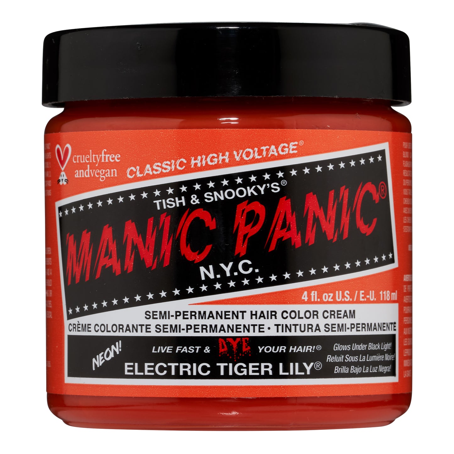 Manic Panic Electric Tiger Lily Jar 118ml - Salon Warehouse