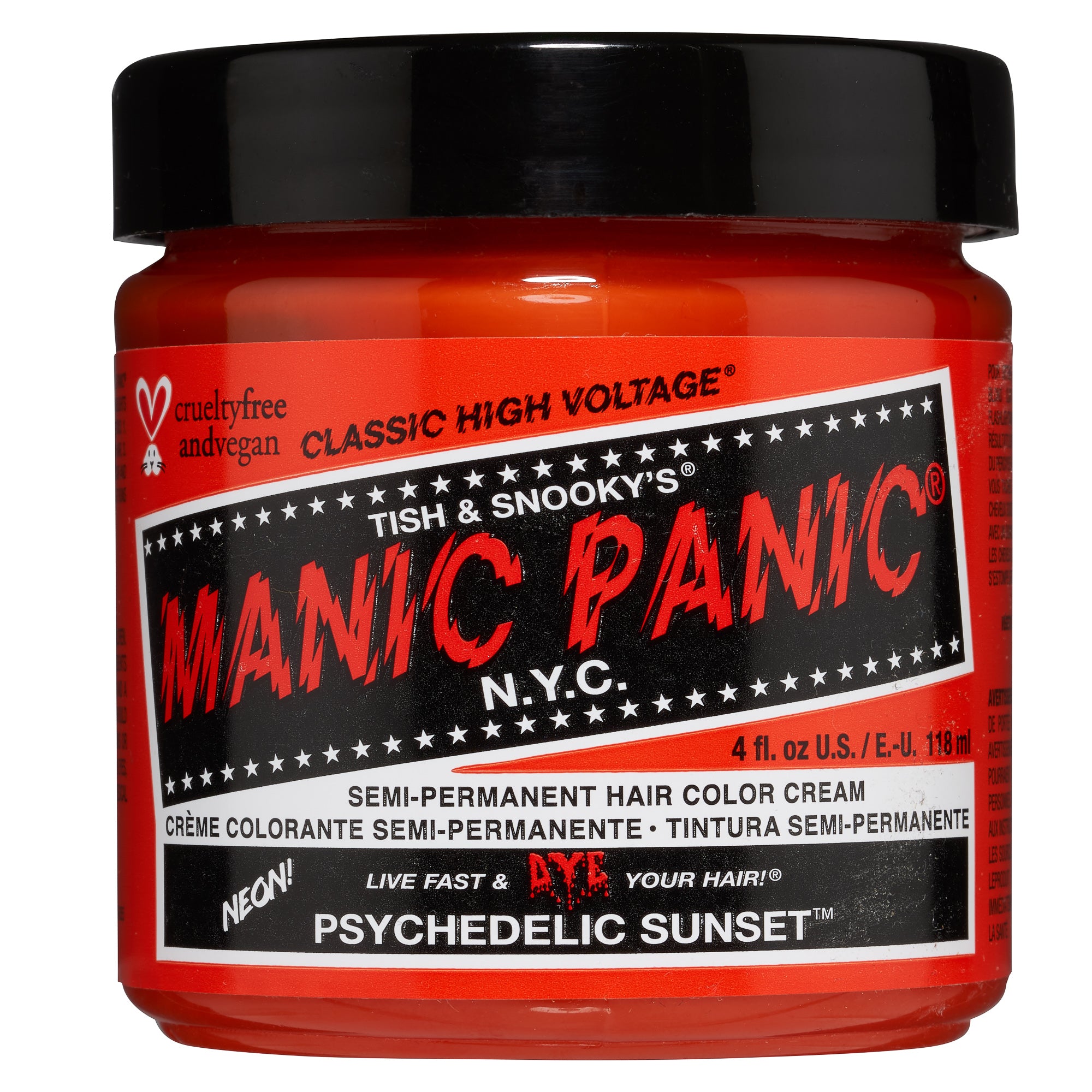 Manic Panic Psychedelic Sunset Jar 118ml - Salon Warehouse – Salon ...