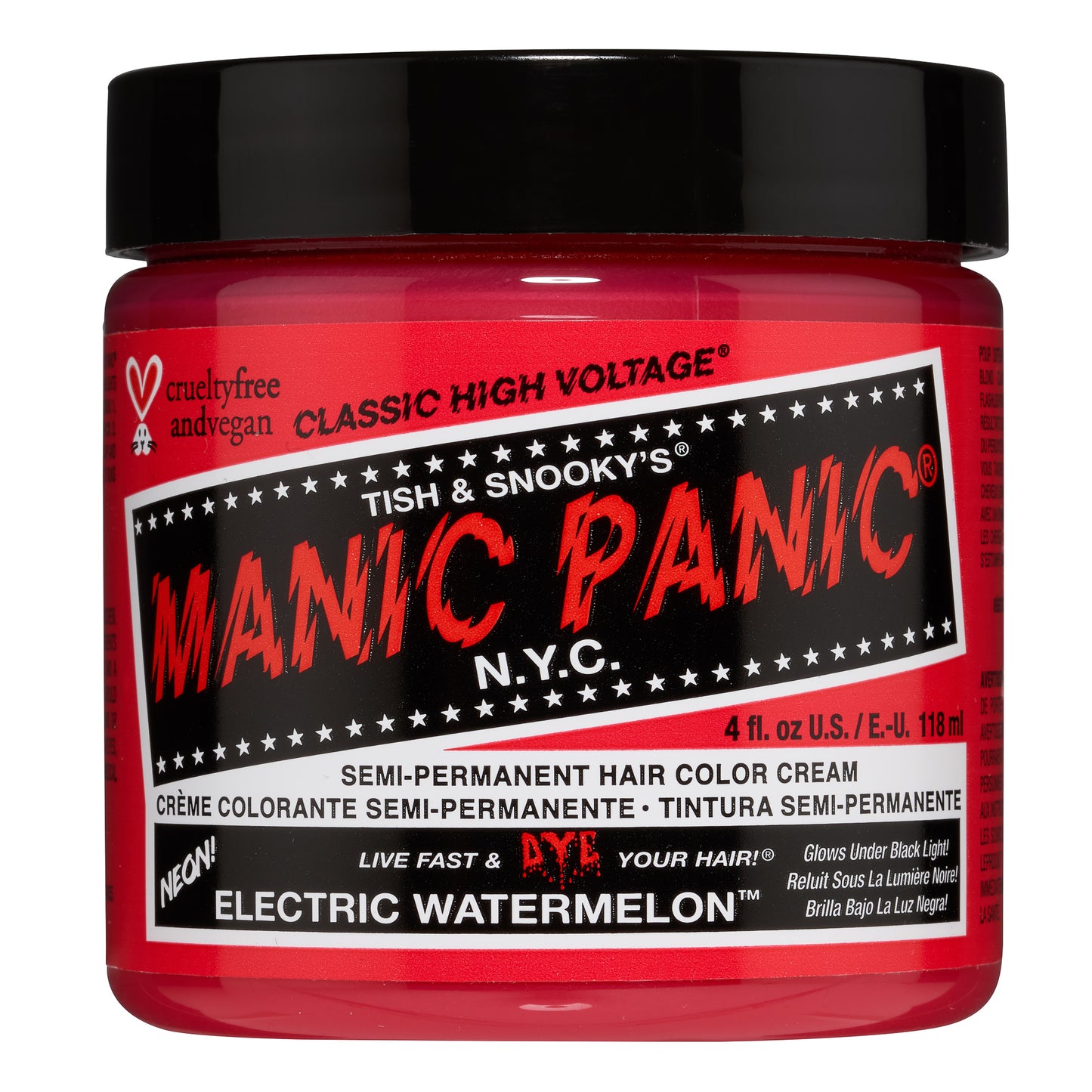 Manic Panic Electric Watermelon Jar 118ml - Salon Warehouse