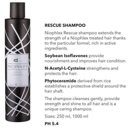 idHAIR Niophlex Rescue Shampoo 250ml - Salon Warehouse