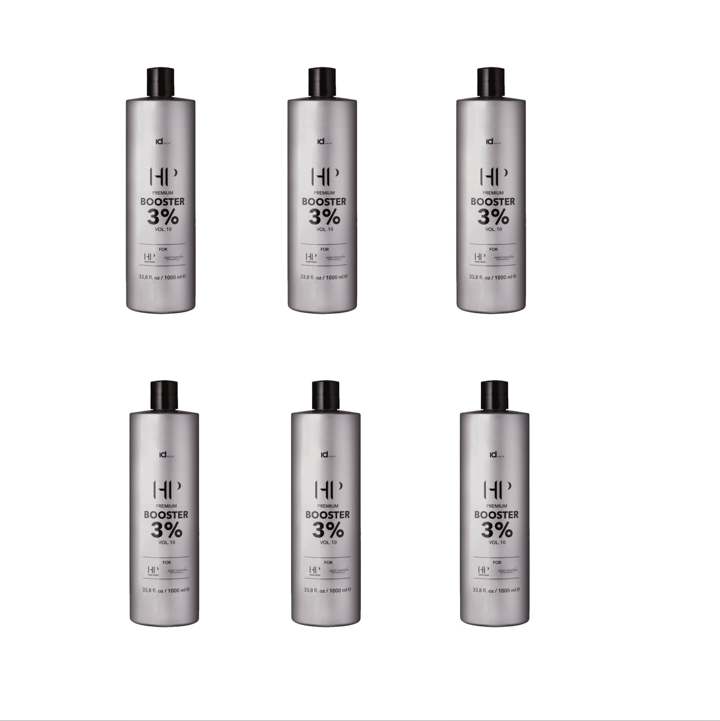 idHAIR Hair Paint HP/HP Free Booster 3% 6 x 1000ml - Salon Warehouse