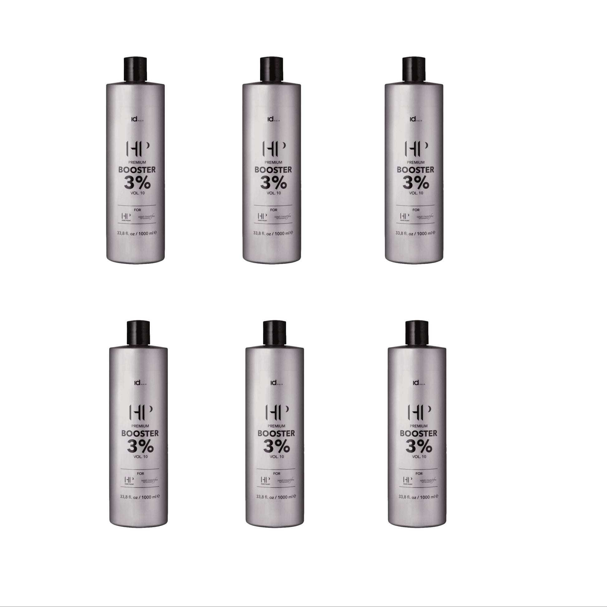 idHAIR Hair Paint HP/HP Free Booster 3% 6 x 1000ml - Salon Warehouse