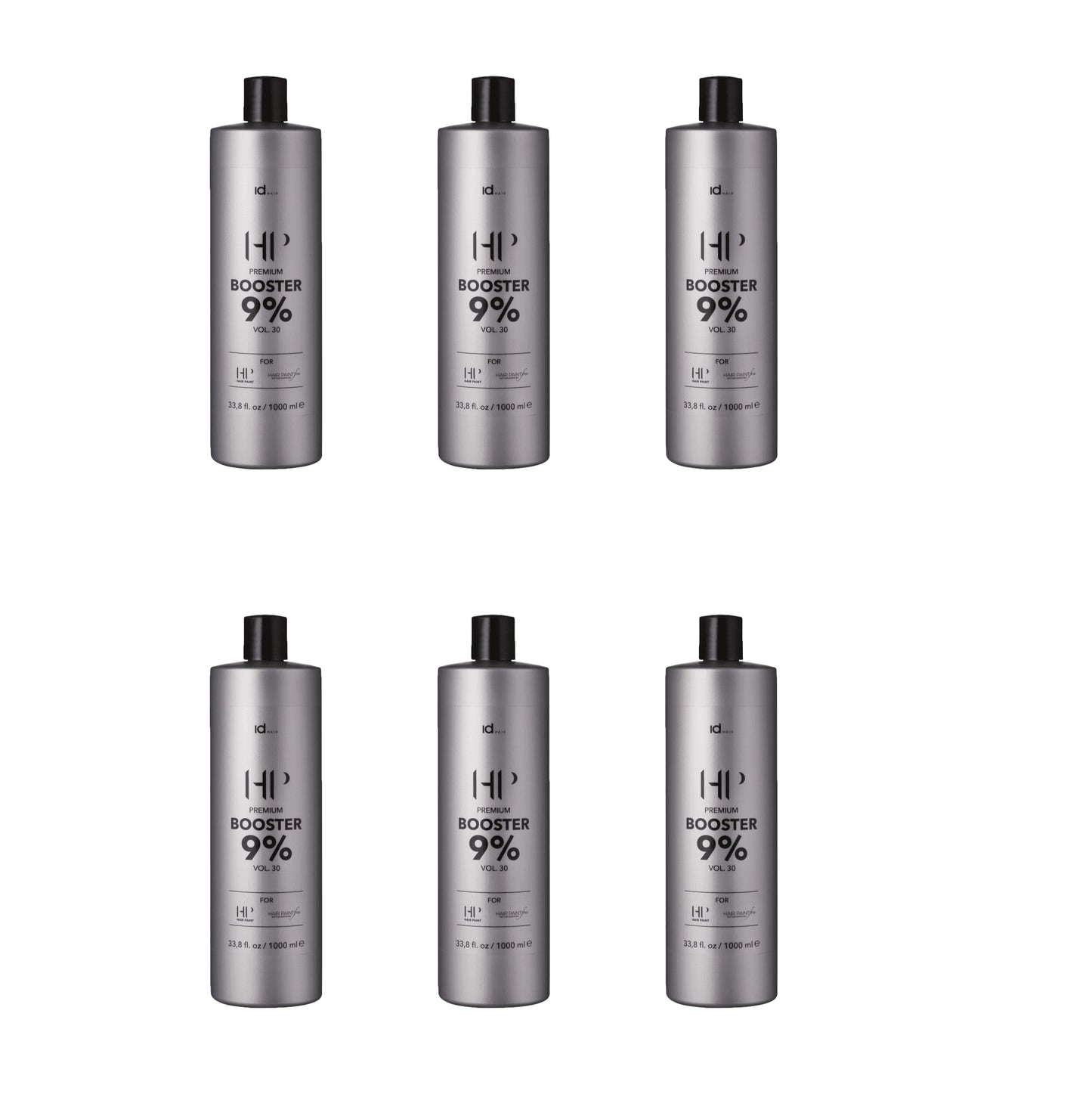 idHAIR Hair Paint HP/HP Free Booster 9% 6 x 1000ml - Salon Warehouse
