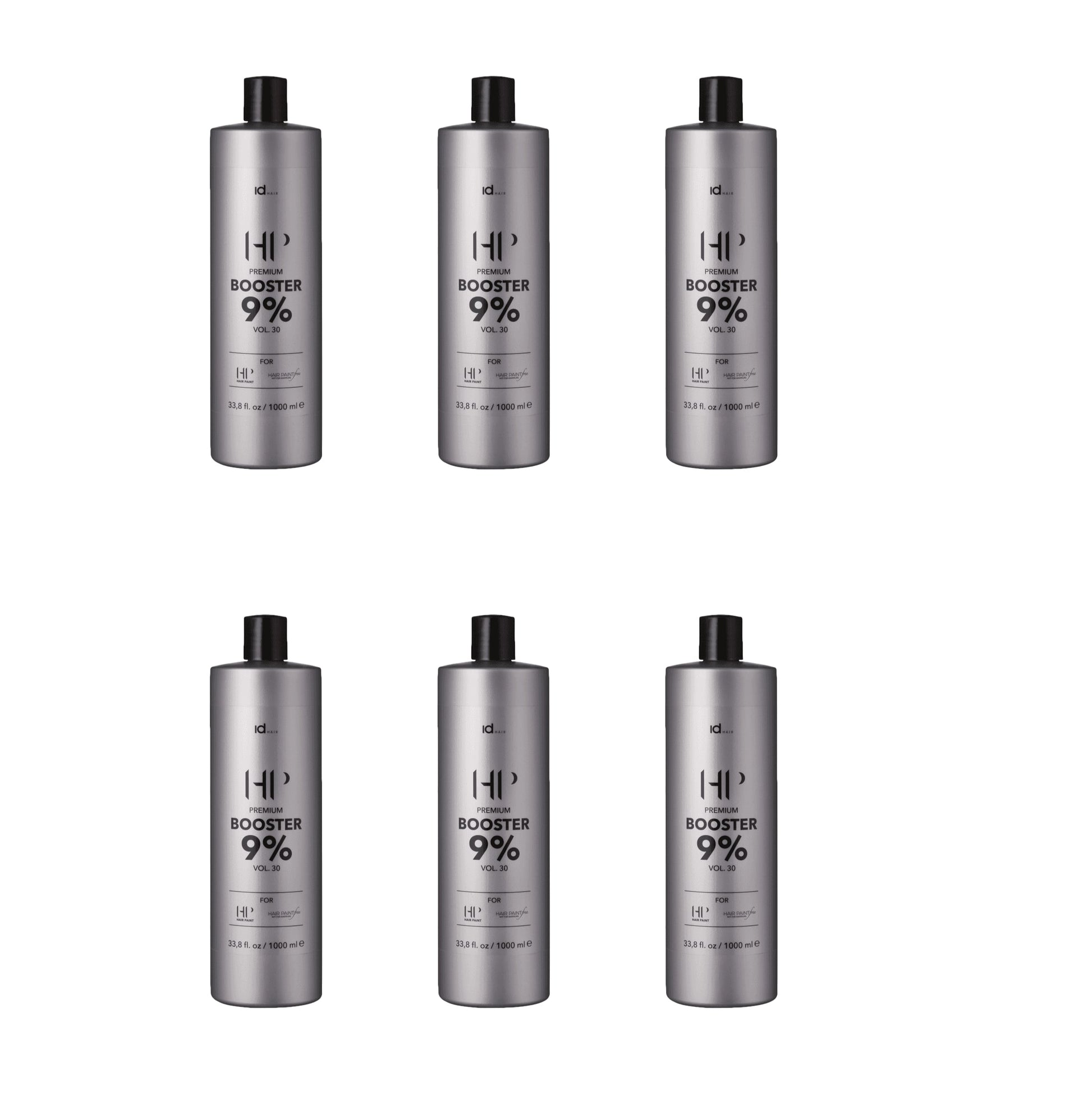 idHAIR Hair Paint HP/HP Free Booster 9% 6 x 1000ml - Salon Warehouse