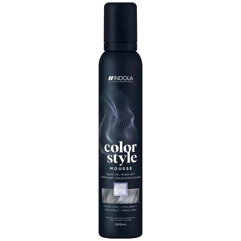 Indola Colour Style Mousse Pearl Grey 200ml - Salon Warehouse