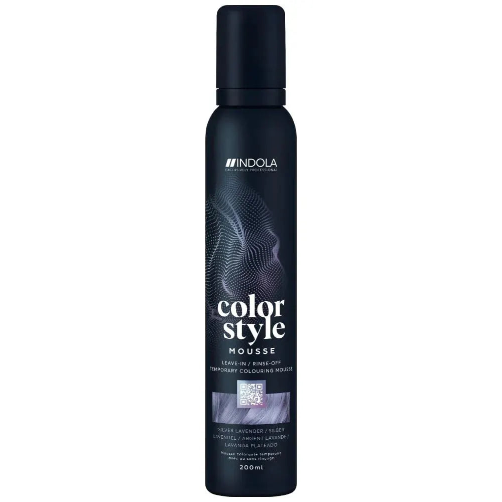 Indola Colour Style Mousse Silver Lavender 200ml - Salon Warehouse