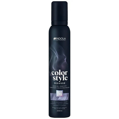 Indola Colour Style Mousse Silver Lavender 200ml - Salon Warehouse