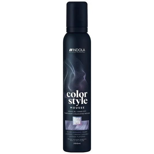 Indola Colour Style Mousse Silver Lavender 200ml - Salon Warehouse