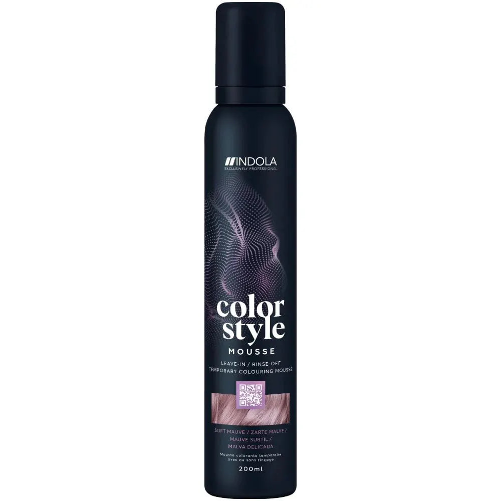 Indola Colour Style Mousse Soft Mauve 200ml - Salon Warehouse 