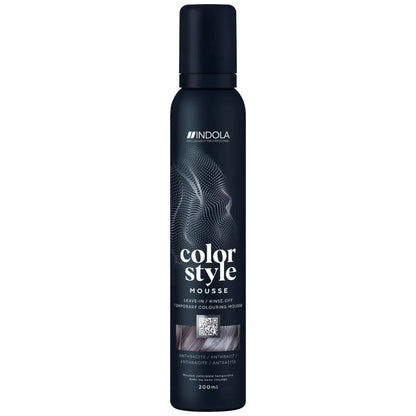 Indola Colour Style Mousse Anthracite 200ml - Salon Warehouse 