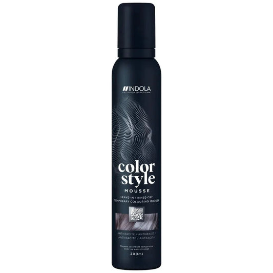 Indola Colour Style Mousse Anthracite 200ml - Salon Warehouse 