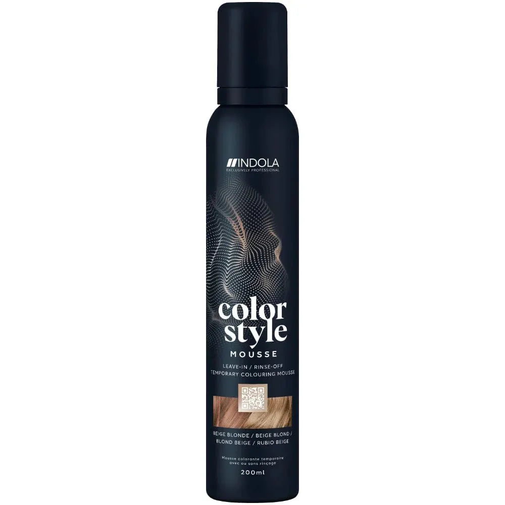 Indola Colour Style Mousse Beige Blonde 200ml - Salon Warehouse