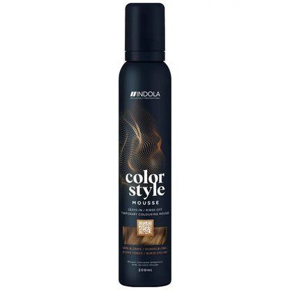 Indola Colour Style Mousse Dark Blonde 200ml - Salon Warehouse 