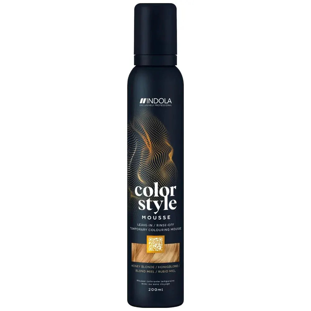 Indola Colour Style Mousse Honey Blonde 200ml - Salon Warehouse 