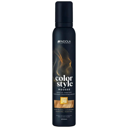 Indola Colour Style Mousse Honey Blonde 200ml - Salon Warehouse 