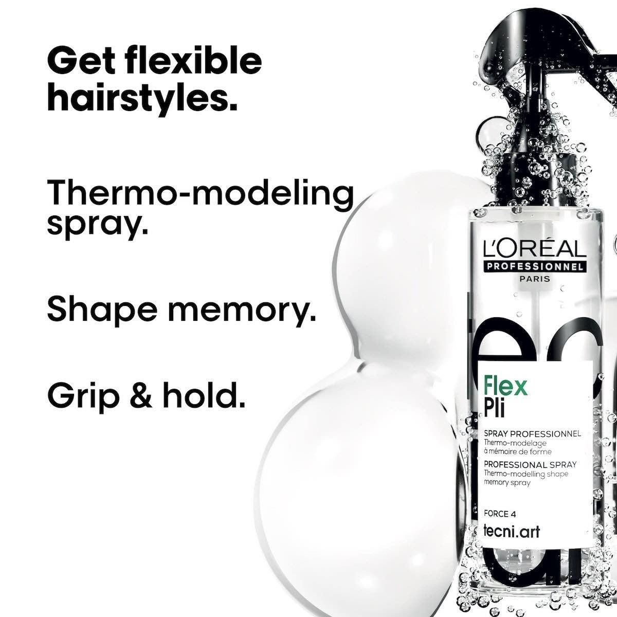 L'Oréal Tecni.Art Flex Pli Thermo-Modelling Spray 190ml - NEW LOOK
