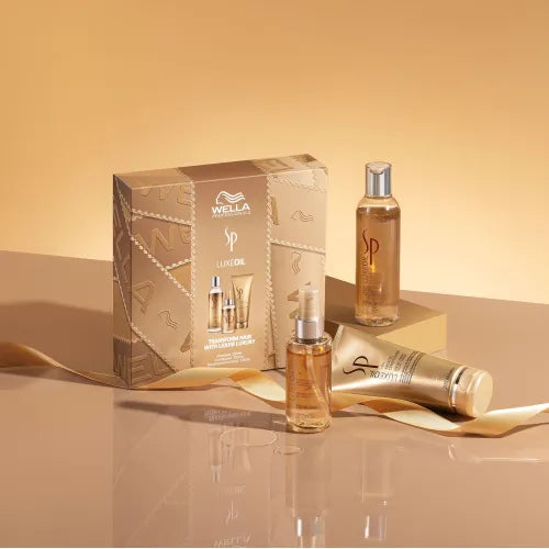 Wella Professionals SP Luxe Oil Shampoo, Conditioning Cream & Elixir Trio Gift Pack - Salon Warehouse