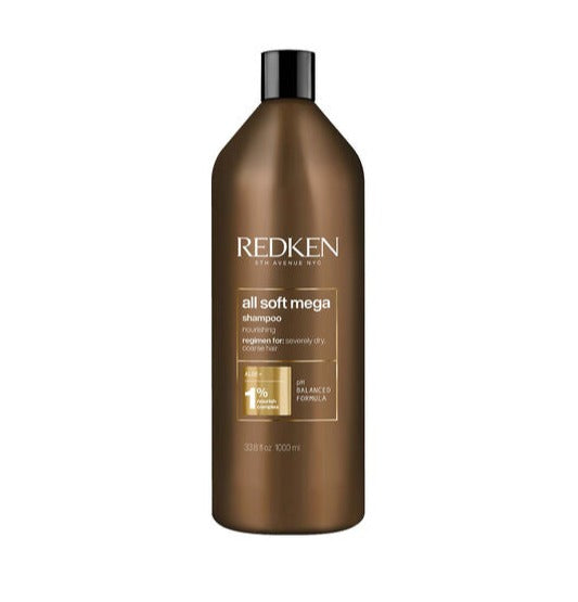 Redken All Soft Mega Curls Shampoo 1000ml - Salon Warehouse