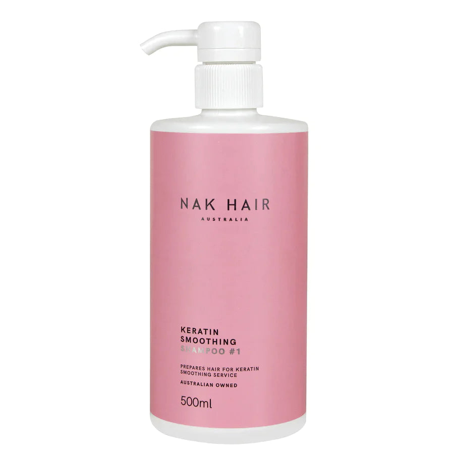 NAK Keratin Smoothing Shampoo #1 500ml - Salon Warehouse